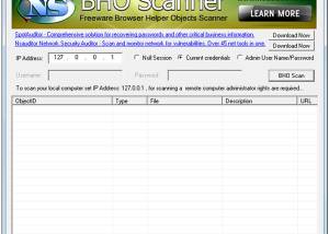 software - BhoScanner 2.2.4 screenshot