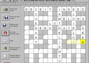 software - Bible Crossword Challenge 1.00 screenshot