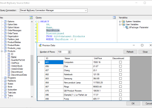 software - BigQuery SSIS Components by Devart 3.0.630 screenshot