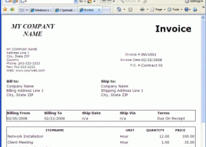 software - Billing Organizer Pro 3.2b screenshot