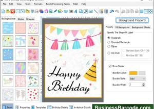 Birth Day Cards Designing Software screenshot