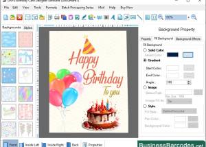 software - Birthday Card Designer Application 6.3.5.4 screenshot