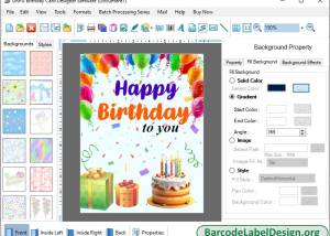 Birthday Card Templates Maker Tool screenshot