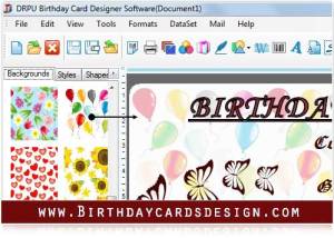 software - Birthday Cards Design 9.2.0.1 screenshot