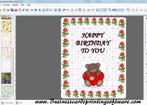 software - Birthday Cards Printing Software 9.2.0.1 screenshot