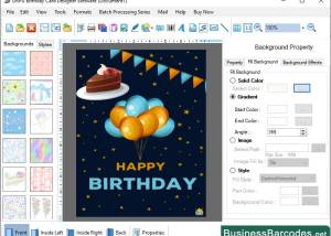 software - Birthday Wishing Card Maker Software 12.4 screenshot