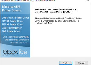 software - Black Ice Color Printer Drivers 17.66 Revision 3163 screenshot