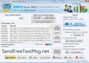 software - Blackberry Free Text Messaging 9.2.1.0 screenshot