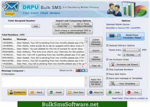 software - Blackberry SMS Messaging Software 8.2.1.0 screenshot