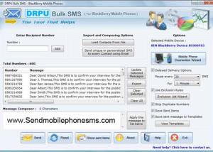 software - Blackberry SMS Software 9.2.1.0 screenshot