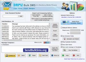 software - Blackberry Text SMS Program 6.6.6 screenshot