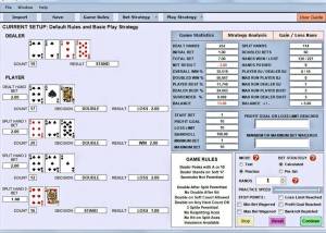 software - Blackjack Bet and Play Simulator 7.1 screenshot