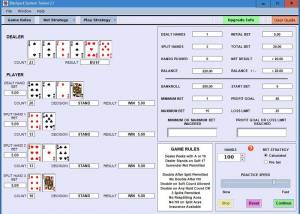 software - Blackjack System Trainer 2.1 screenshot