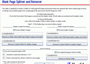 software - Blank Page Splitter II 2.0 screenshot