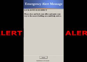 Blaser Emergency Alert Messaging System screenshot