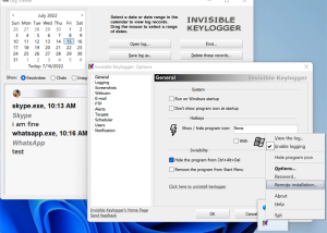 software - BlazingTools Invisible Keylogger 1.99 screenshot