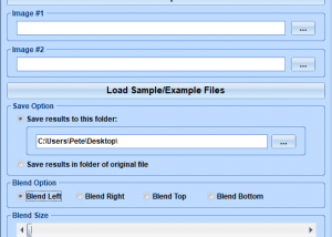 Blend Two Images Together Software screenshot