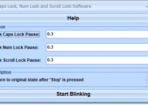 software - Blink Caps Lock, Num Lock and Scroll Lock Software 7.0 screenshot