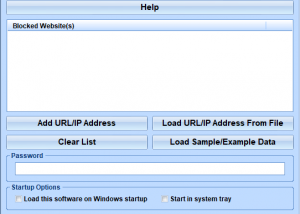 software - Block Certain Websites On Your Computer Software 7.0 screenshot