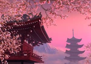 Full Blooming Sakura 3D Screensaver screenshot