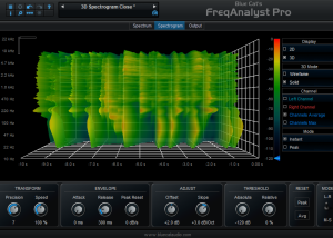 software - Blue Cat's FreqAnalyst Pro 2.11 screenshot