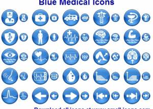 Blue Medical Icons screenshot