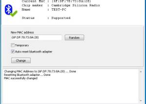 software - Bluetooth MAC Address Changer 1.12 screenshot