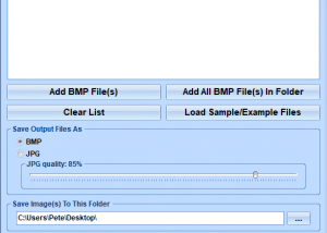 BMP File Size Reduce Software screenshot