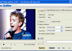 Boilsoft Video Splitter screenshot