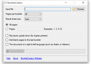 BookletCreator screenshot