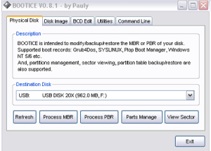 software - Bootice 1.3.4.0 screenshot