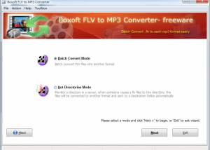 software - Boxoft free FLV to MP3 Converter (freeware) 1.0 screenshot