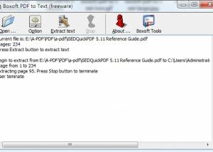 software - Boxoft Free PDF To Text Converter (freeware) 1.1 screenshot