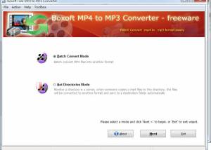 Boxoft MP4 to MP3 Freeware screenshot