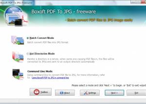 software - Boxoft PDF To JPG Converter (freeware) 1.1 screenshot
