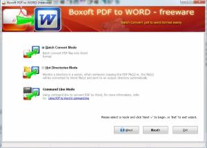 Boxoft PDF to Word screenshot