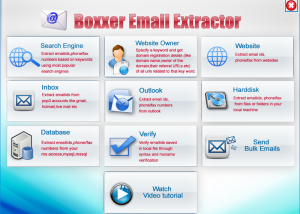 software - Boxxer Email/Phone/Fax Extractor 4.0.0 screenshot