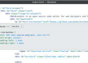 software - Brackets Sprint 1.14.2 screenshot