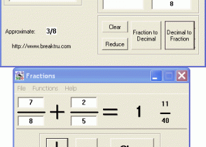 Breaktru Fractions n Decimals screenshot