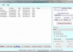 software - Broadcast Batch Printing 1.0.5 screenshot