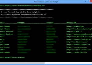 Browser Password Dump screenshot