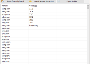 software - Bulk Domain Appraisal 3.6 screenshot