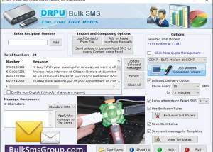 software - Bulk Messaging Software 9.0.1.2 screenshot