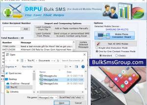Bulk SMS Android screenshot