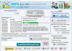 software - Bulk SMS Android Messaging Software 8.5.1.2 screenshot