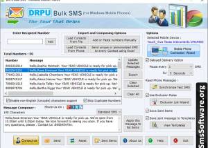 software - Bulk SMS for Windows mobile phone 8.3.4 screenshot