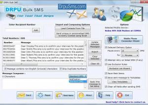 software - Bulk SMS Software for GSM Mobile Phones 8.2.1.0 screenshot