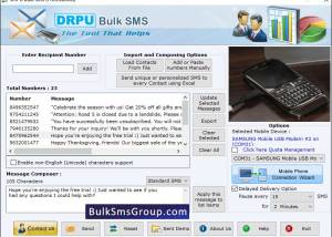 software - Bulk SMS Software for GSM Phone 4.4.7.8 screenshot