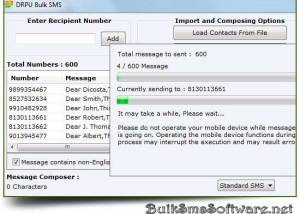 Bulk SMS Software for GSM screenshot