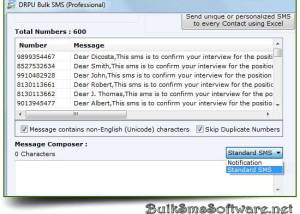 Bulk SMS Software screenshot